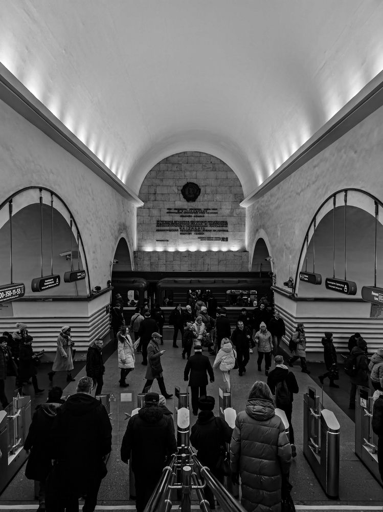 Метро, буднии дни