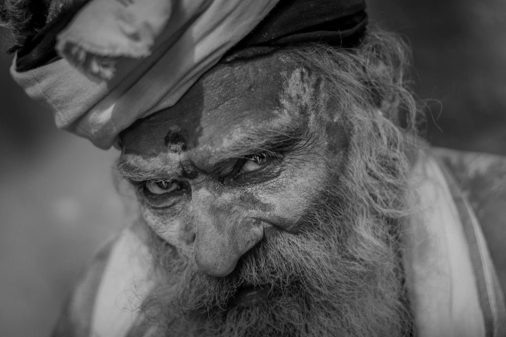 His anger comes out through his eyes