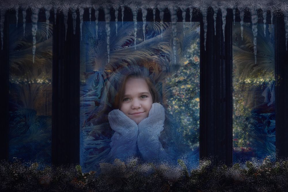 Сказочный вечер накануне Рождества.