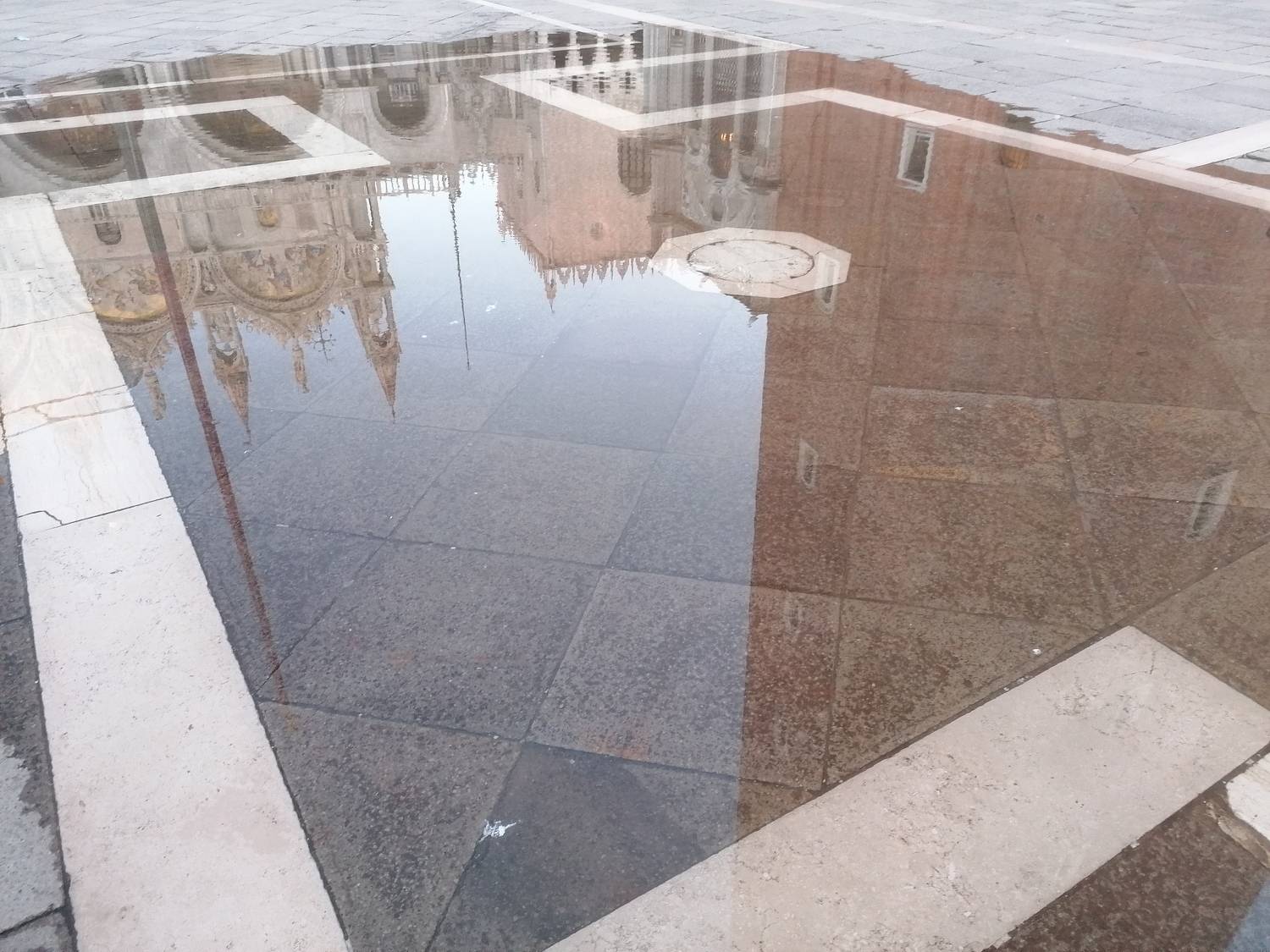 High Water in Piazza San Marco in Venice (Italy)