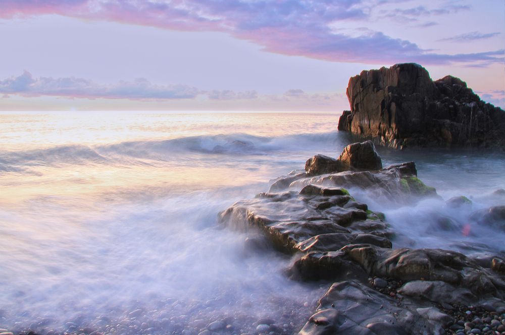 Закат на черноморском побережье