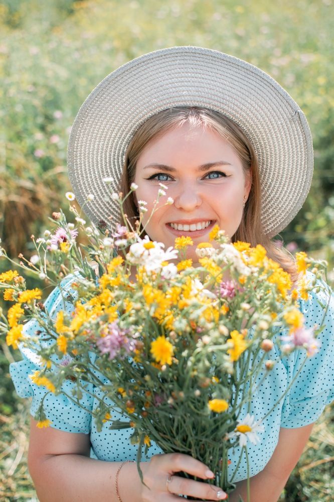 букет полевых цветов