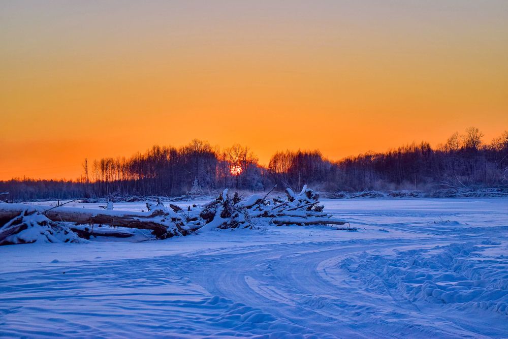Зимний пейзаж на Селемдже