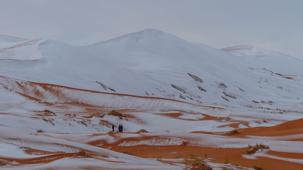 Snow dunes