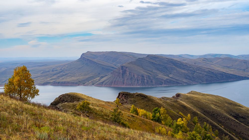 Горный массив Оглахты, Хакасия, Россия.