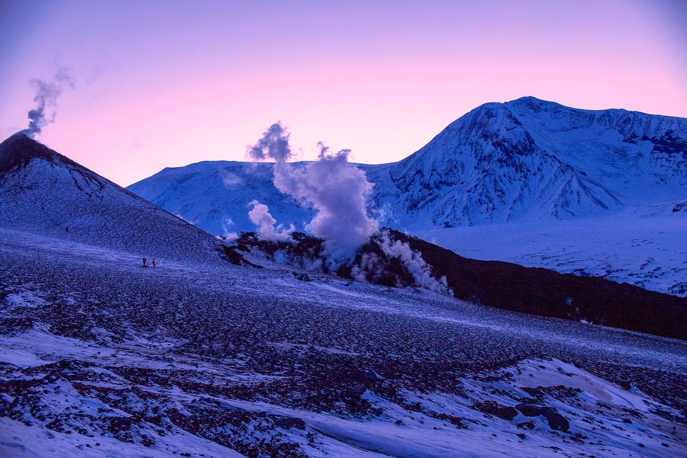 Ключевская Сопка на закате
