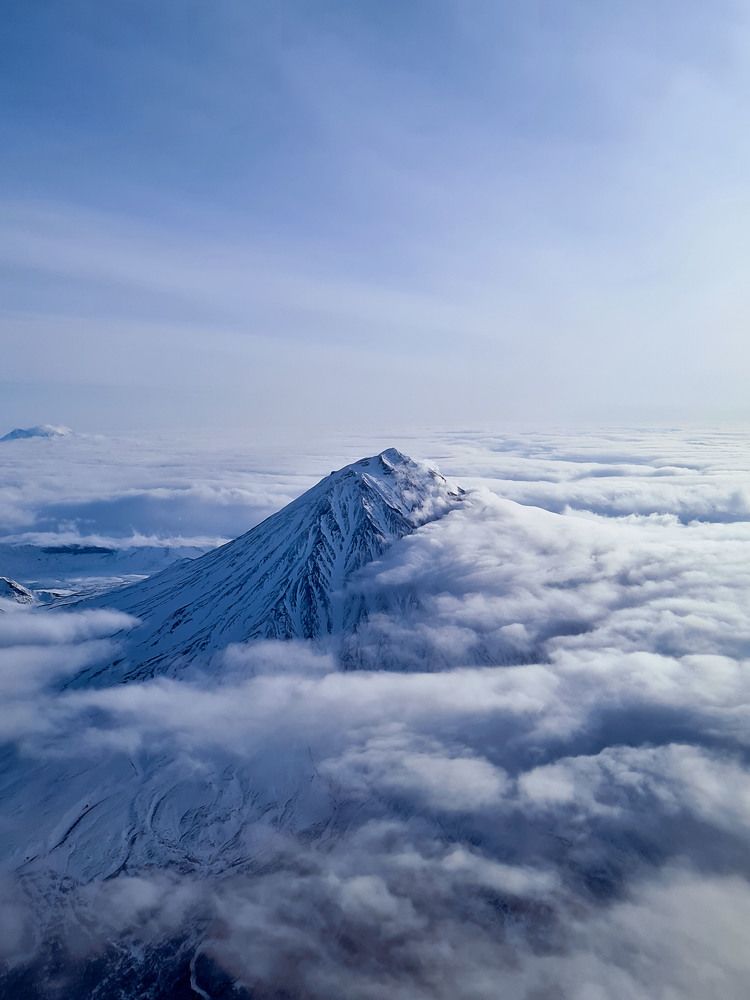 стратовулкан. Камчатка.