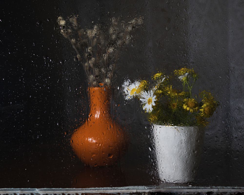 За мокрым стеклом...