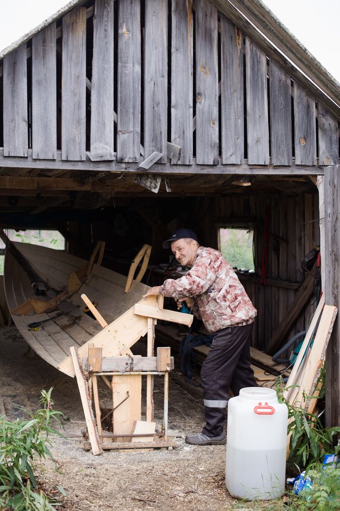 Шитьё лодки