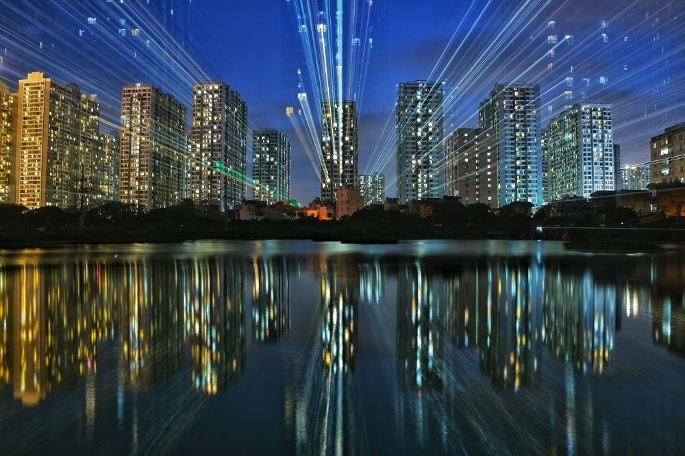 Blue time in Times City