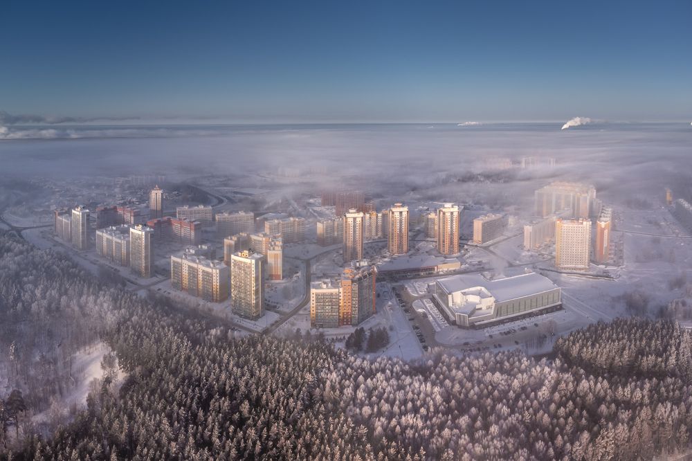 Somewhere in Siberia. A wonderful frosty morning.