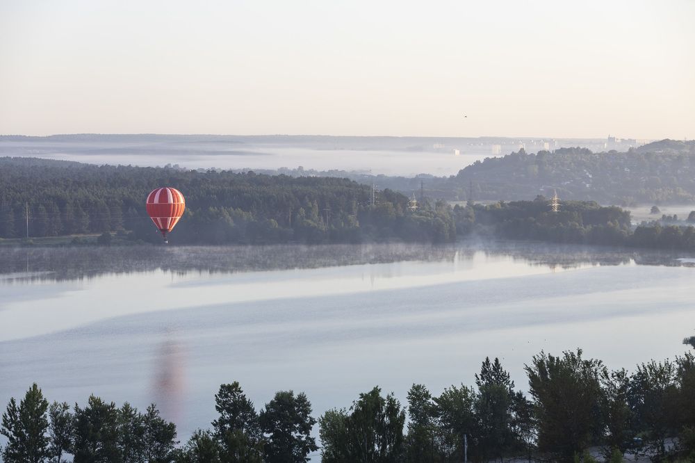 Пролетая над городом ...