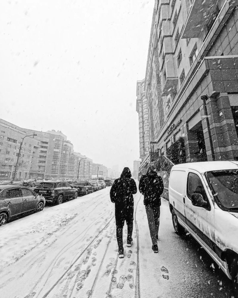 Снег пошёл