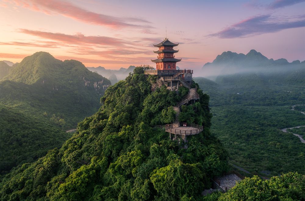 Sunrise on Ngoc mountain