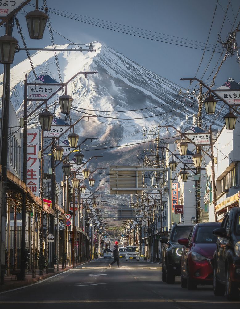 Lone Traveller in Fujiyoshida