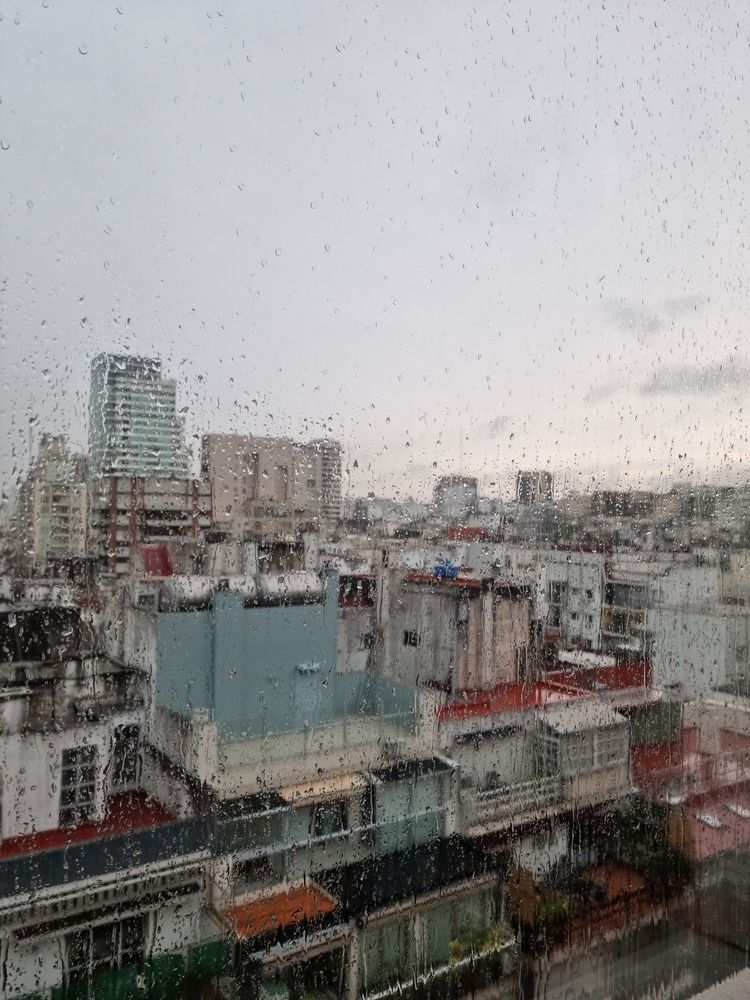 Rainy day at work