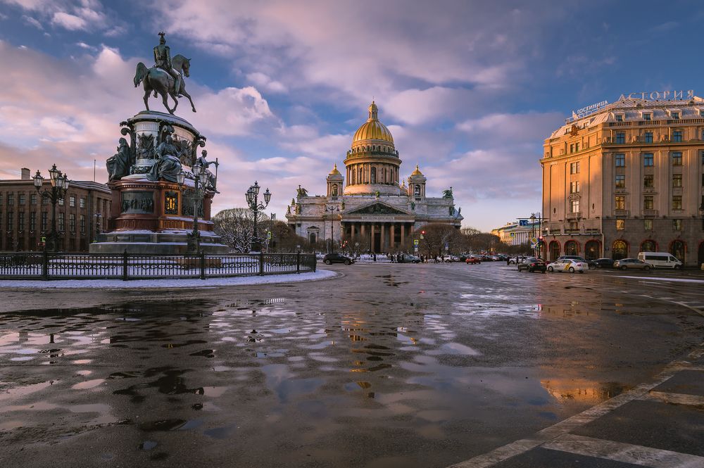 Февральский вечер в Петербурге.