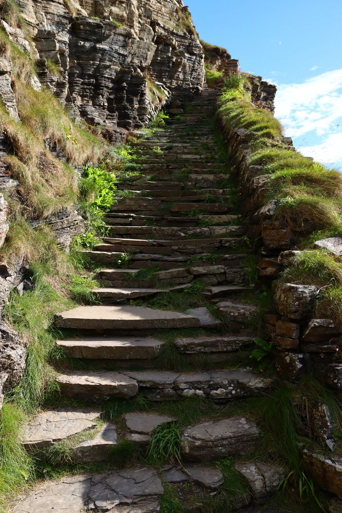 Whaligoe steps and Harbour Caithness Scotland