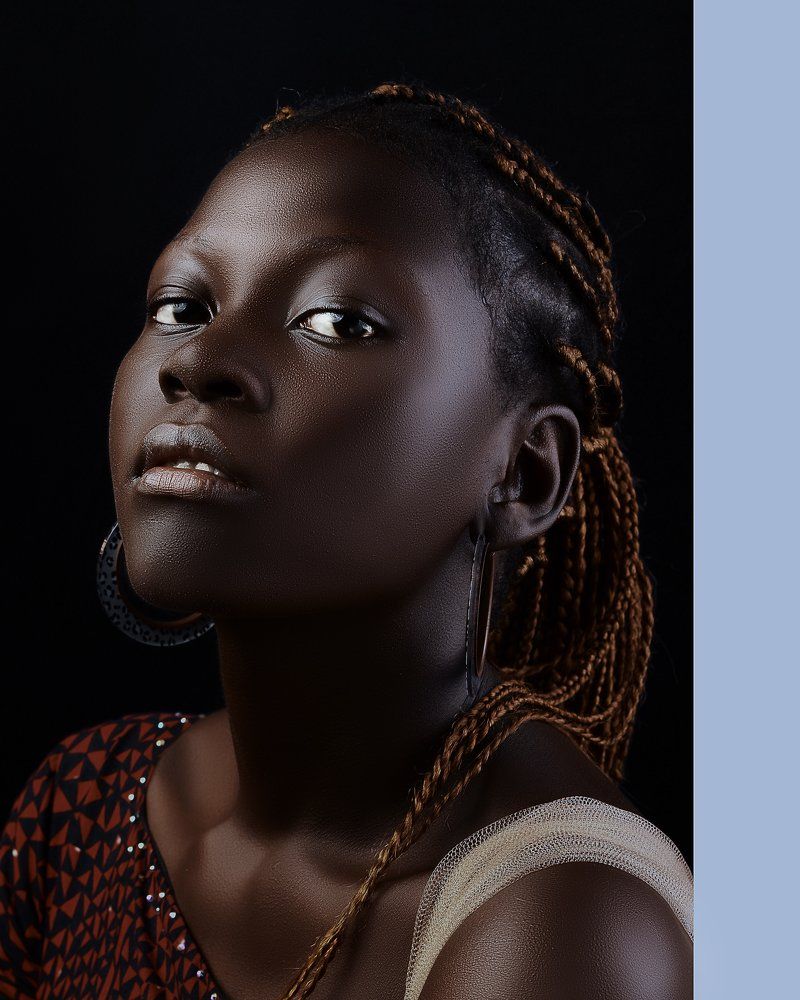 Pancy looks of an African woman