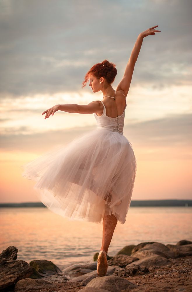 Dance at sunset