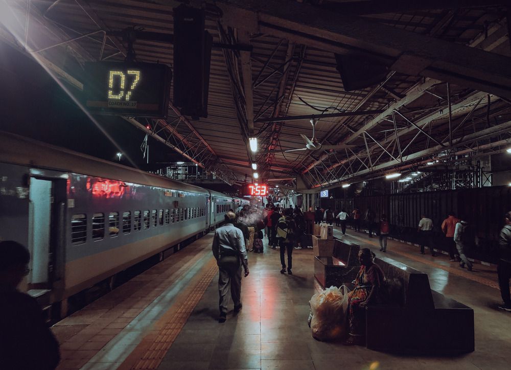 Moments after the rush hour