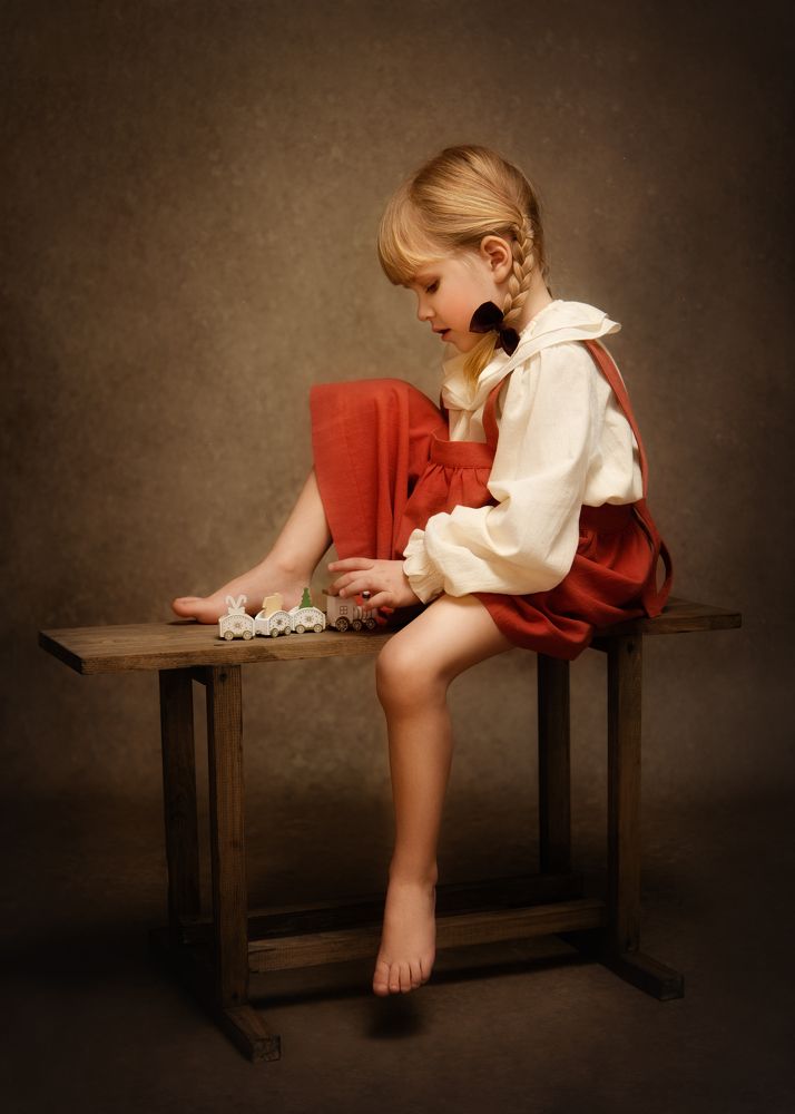 Девочка и паровозик