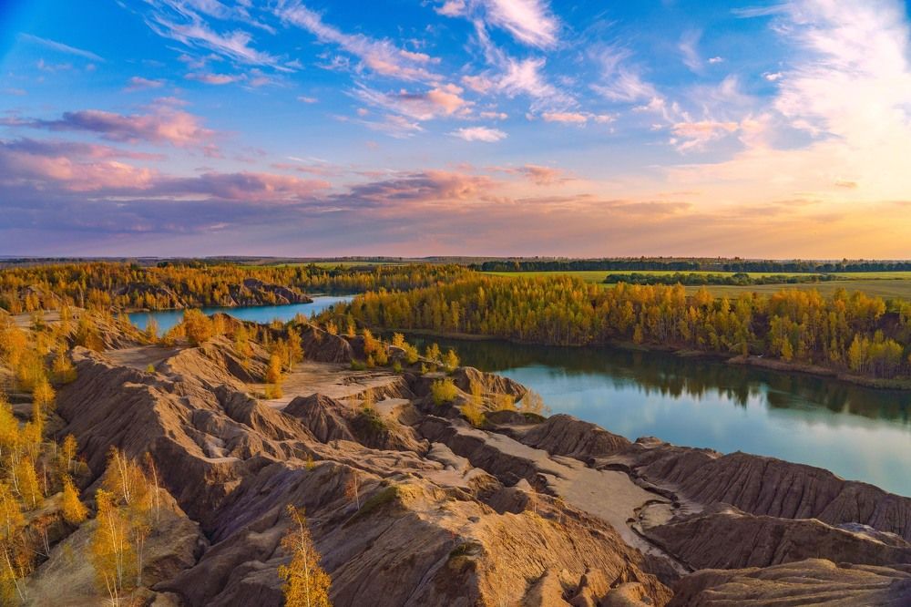 Закат в Романцевских горах