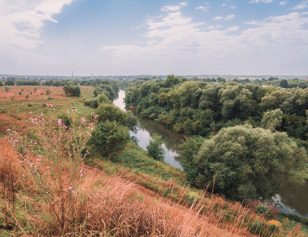 Вид на реку Зушу с Висельной горы