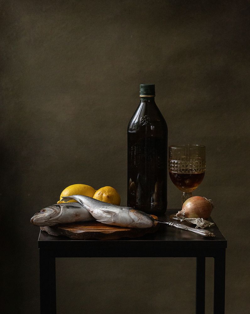 натюрморт с рыбой