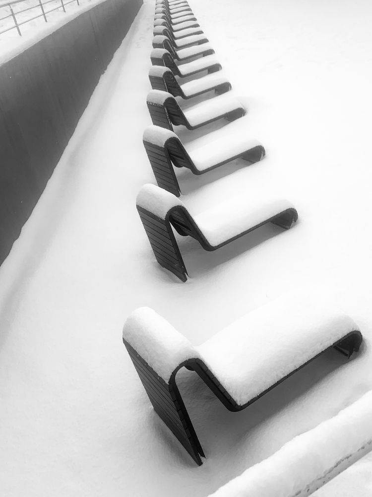 зимний пляж