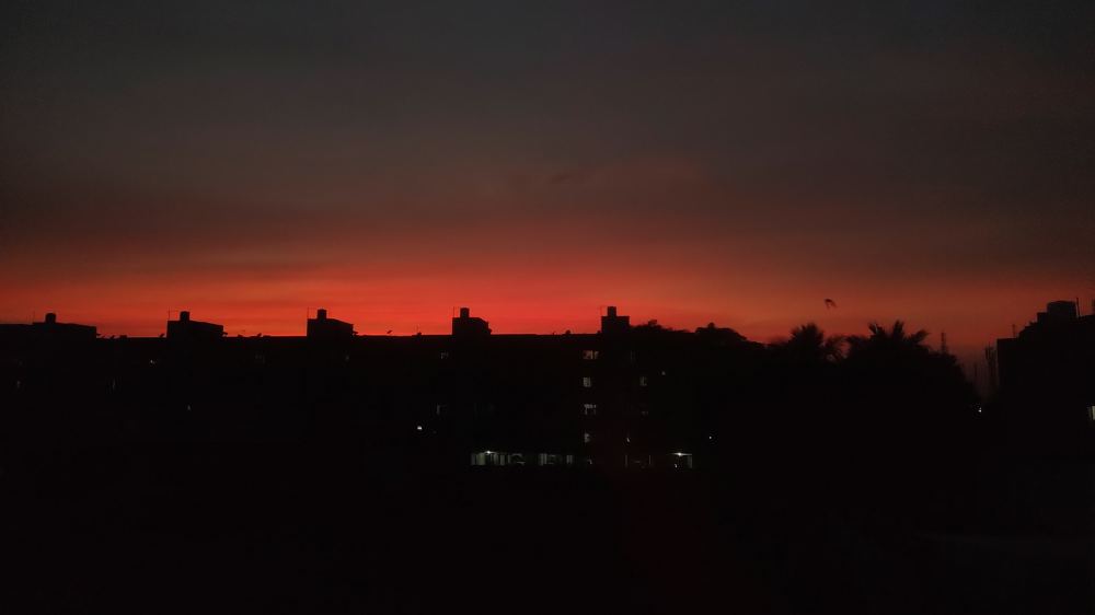 Rooftop sunset