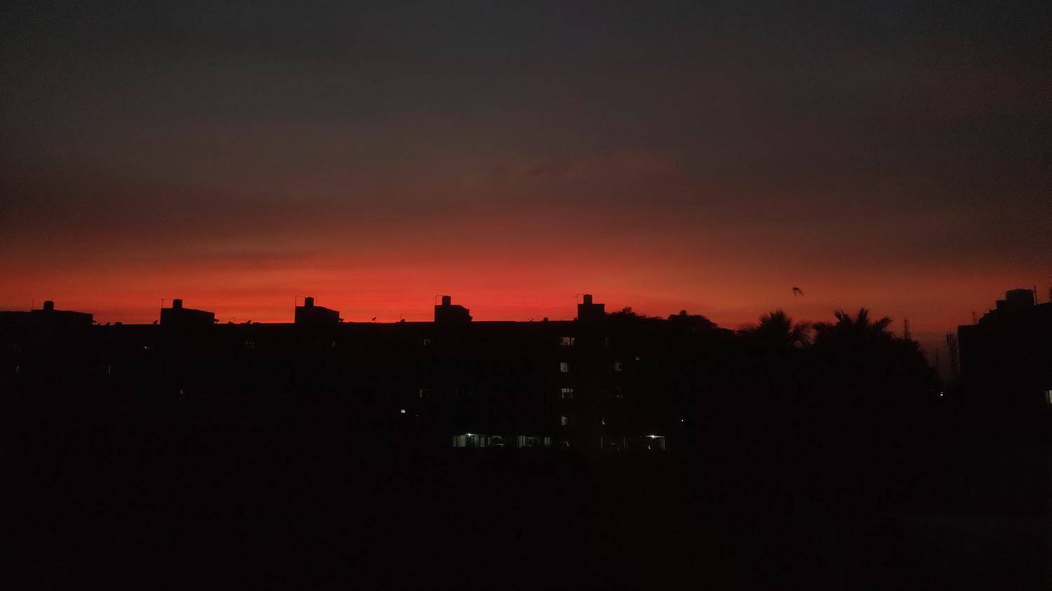 Rooftop sunset