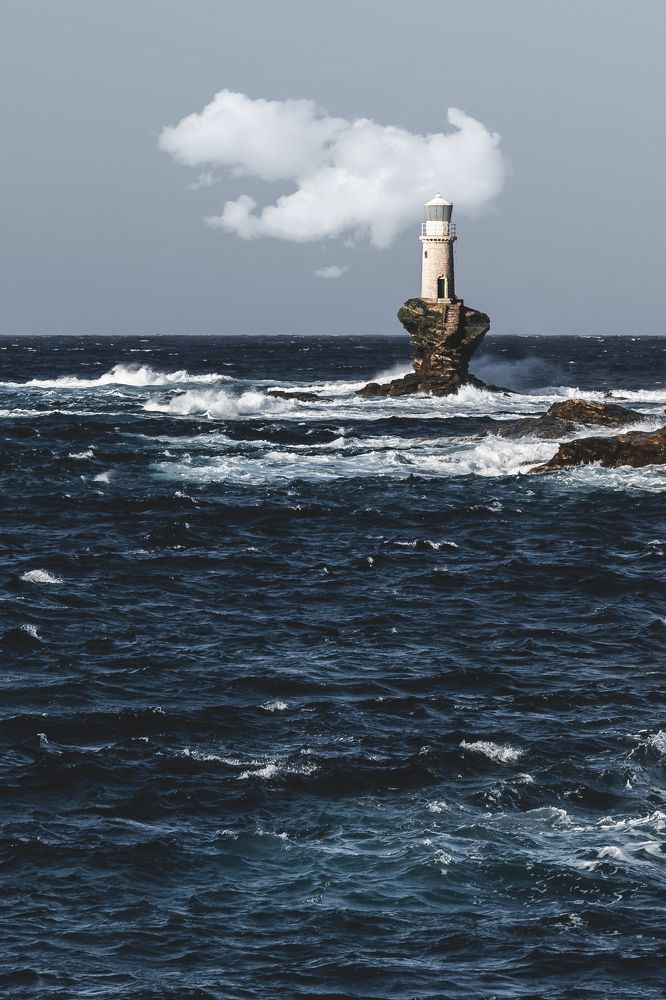 The Lighthouse of Andros Island, Greece