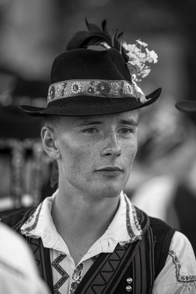 Young folklore dancer