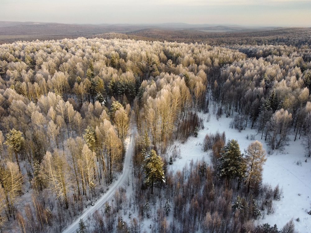 Зима в горах Среднего Урала