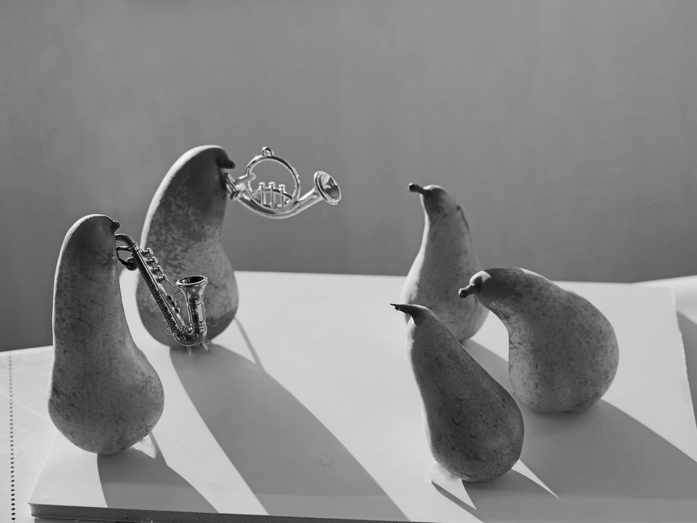 Уличные музыканты.