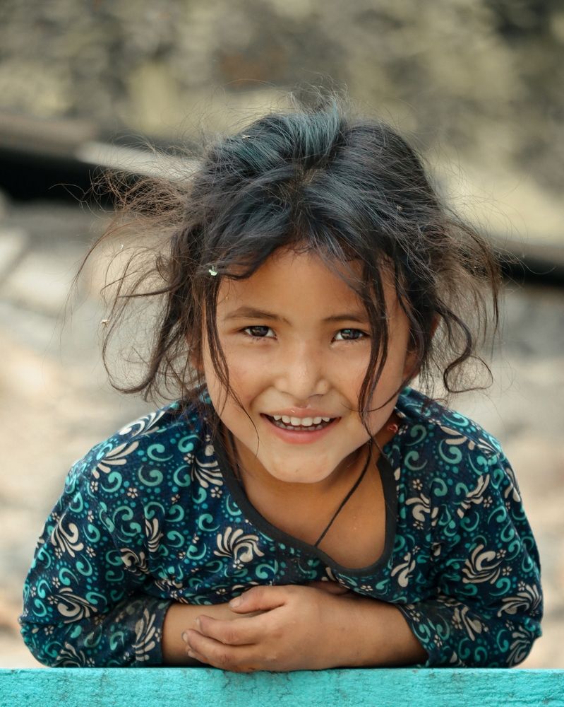 Face of nepali child