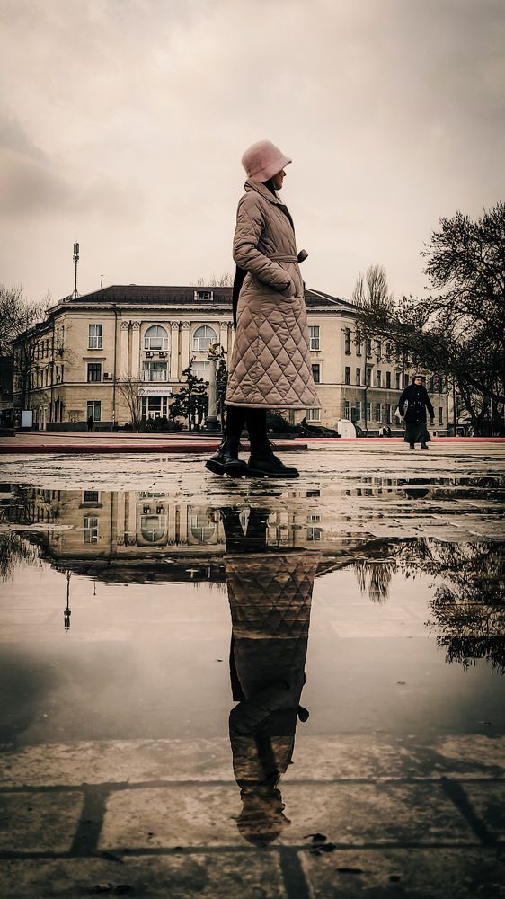 В отражении