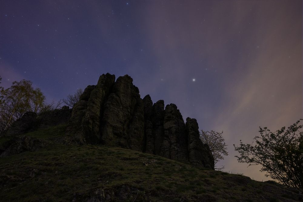 Night "Holy vrch" in Bohemian Central Mountains