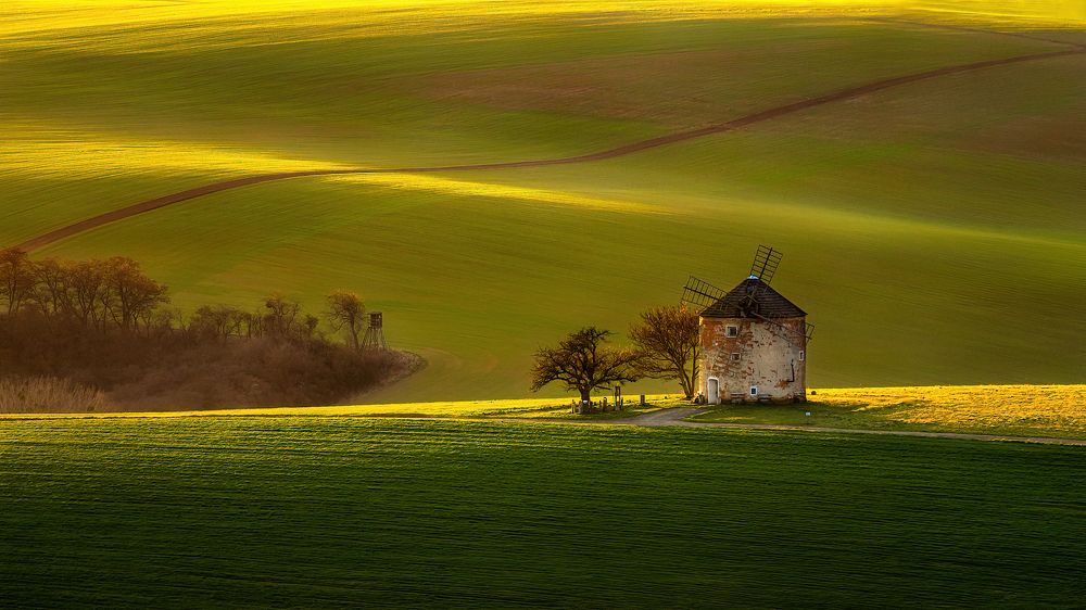 Kunkovice windmill, Moravian Tuscany.