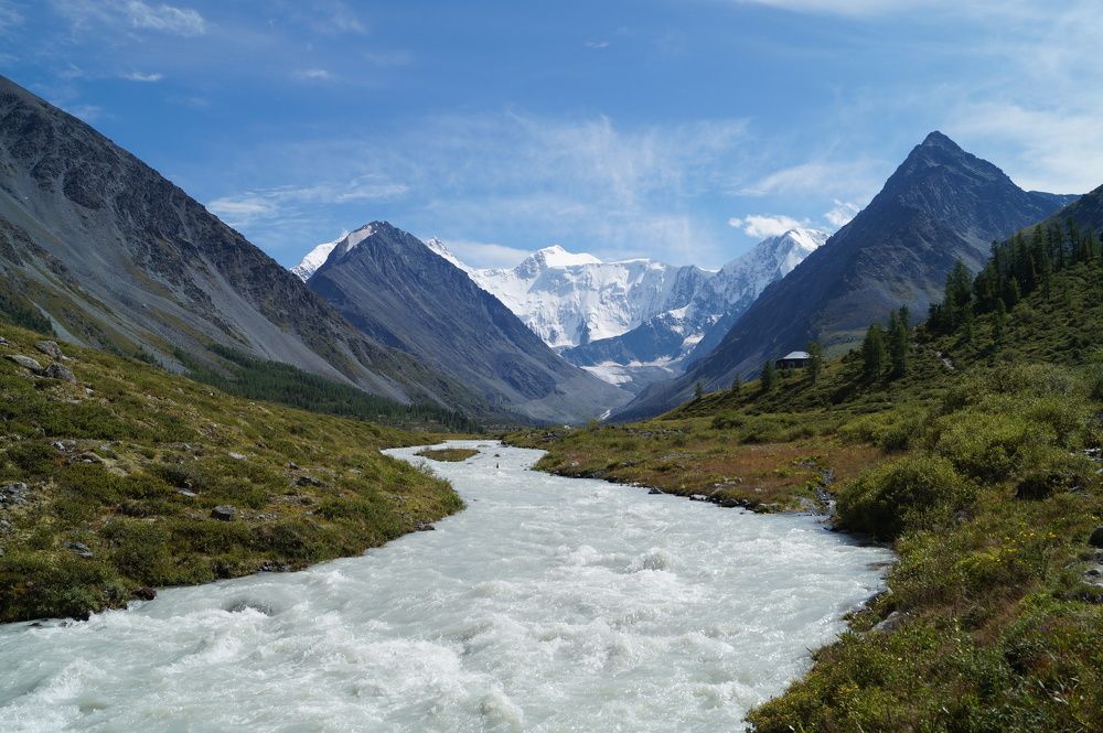 Река Ак-Кем и гора Белуха