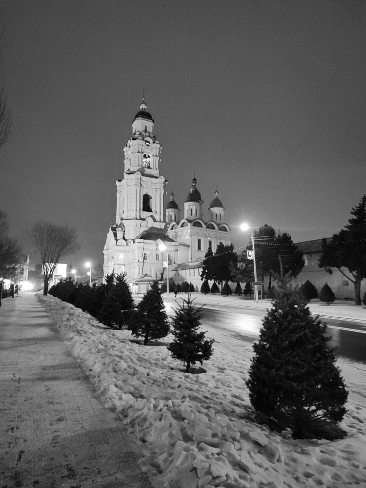 Астраханский Кремль в снежный день