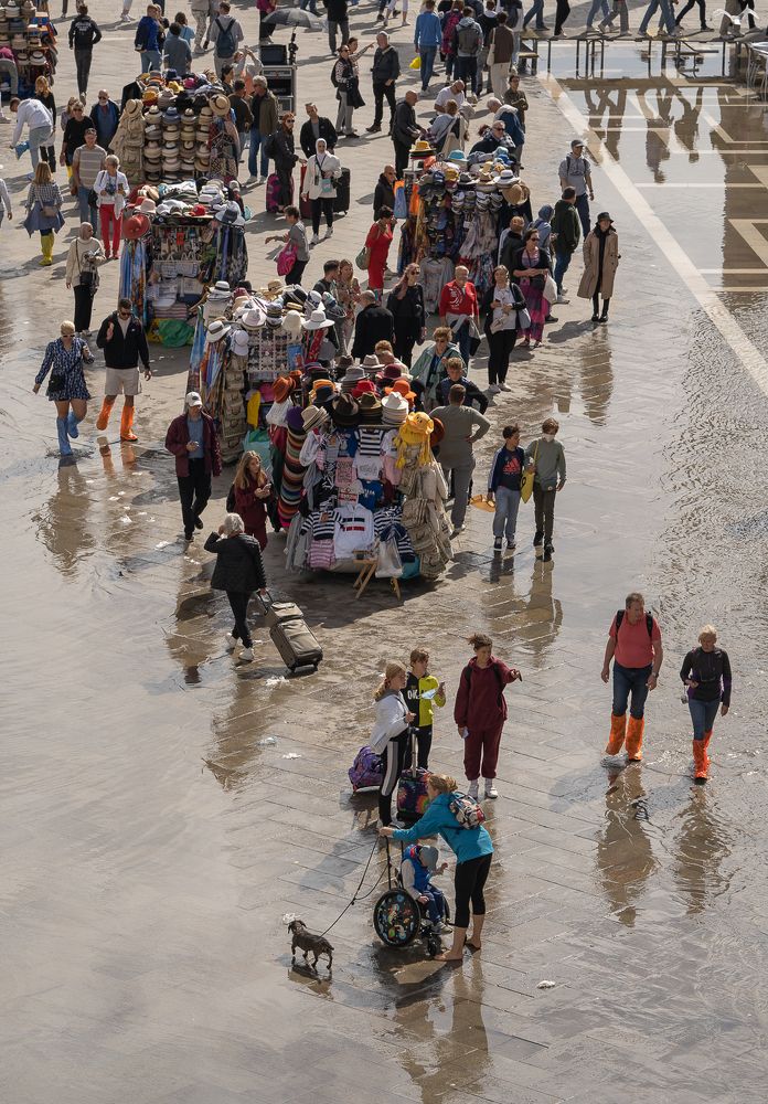 Площадь Сан Марко во время высокой воды