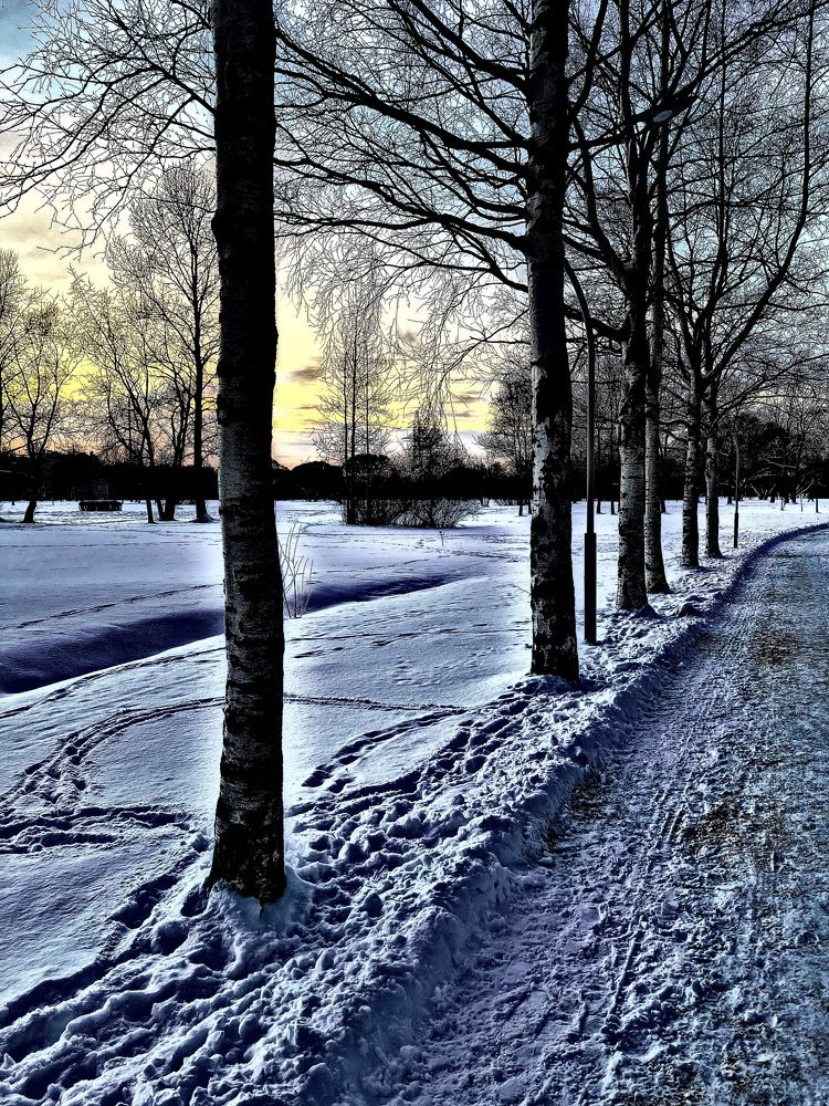 Зимний вечер...!