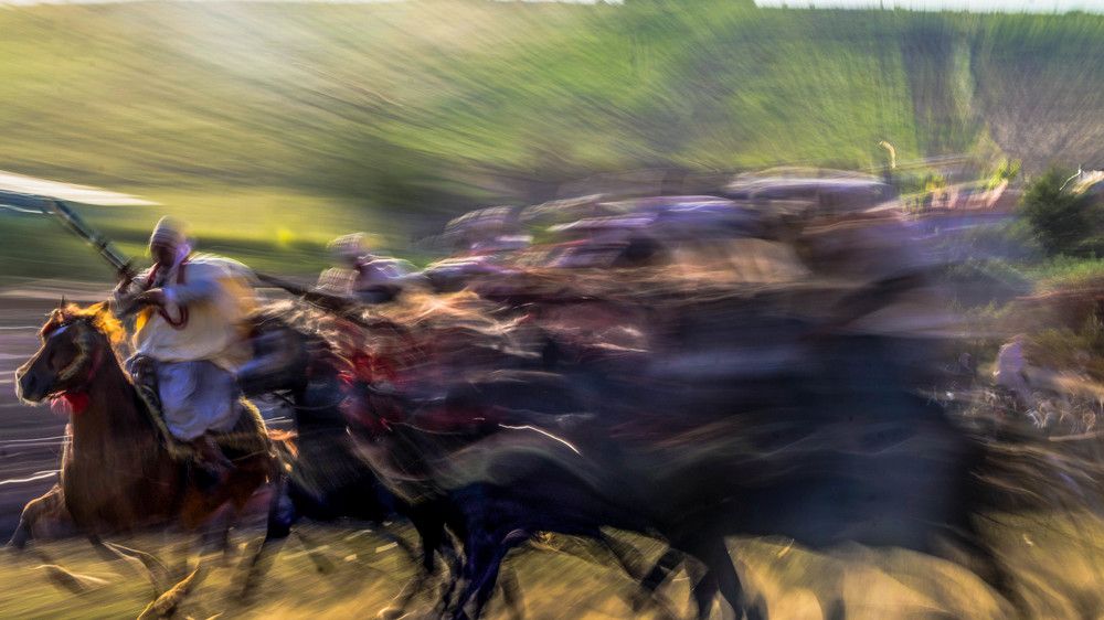 Abstrait plein mouvement..