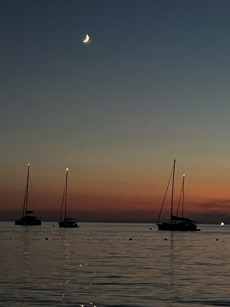 Закат на море