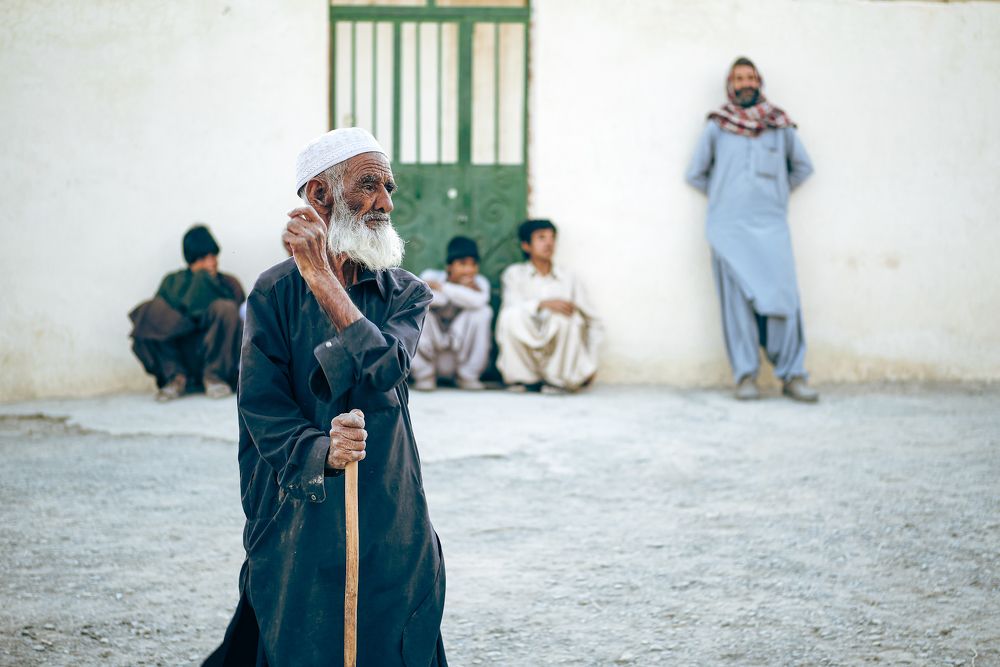 Balouch old man looking for a job