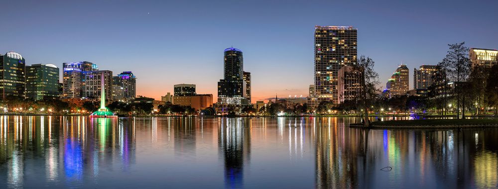 Город после заката