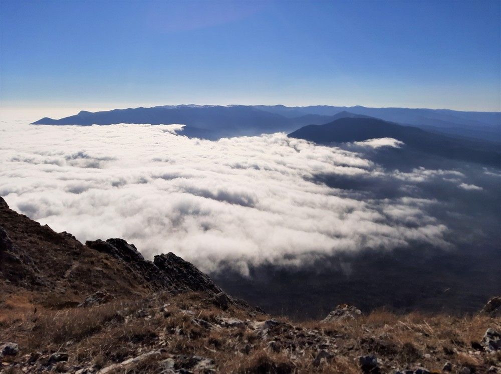 На вершине Эклизи-Бурун, Чатыр-Даг