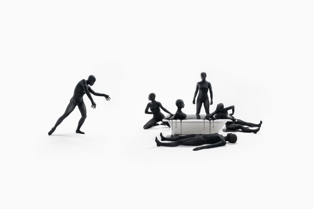 At the bottom of an oil well